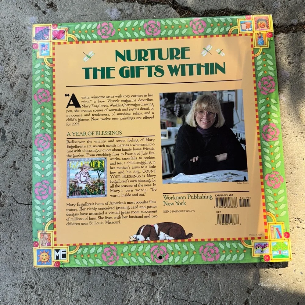 Mary Engelbreit 1992 Calendar Count Your Blessings‎